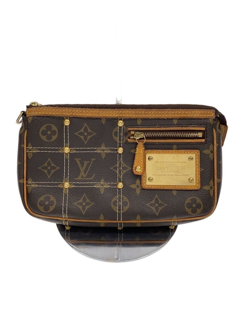 LOUIS VUITTON Pochette Accessory Monogram Rivete Brown